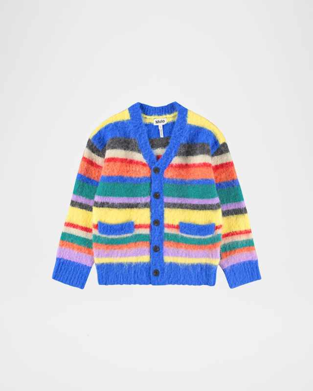 Girl's Brutus Striped Cardigan, Size 3T